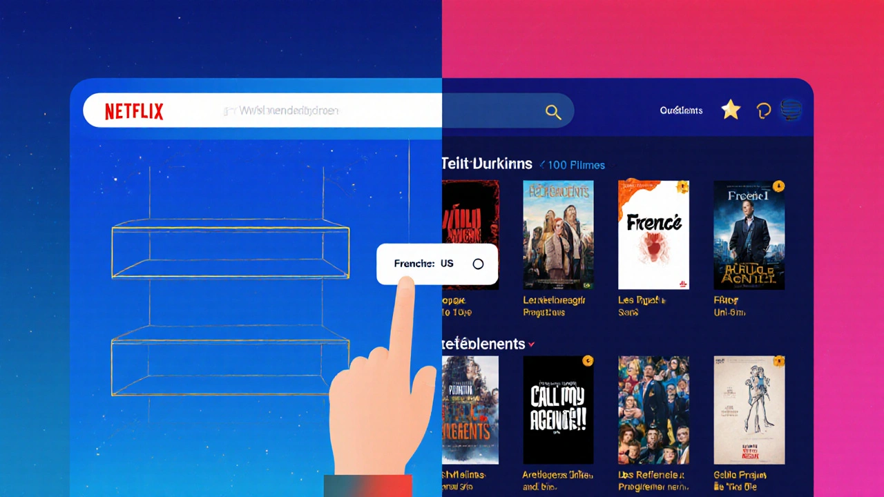 Contraste entre une bibliothèque américaine vide et une bibliothèque française riche en contenus locaux.