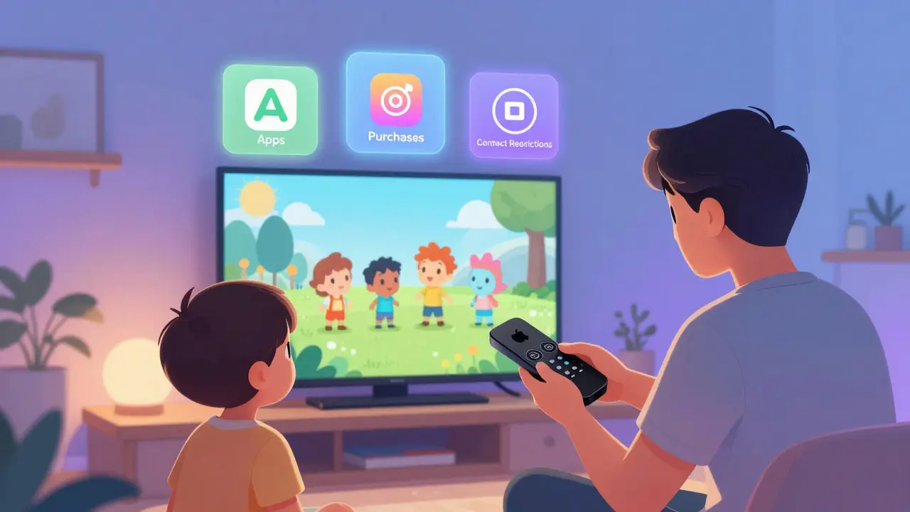 Apple TV : Comment limiter les applications, les achats et les contenus par âge