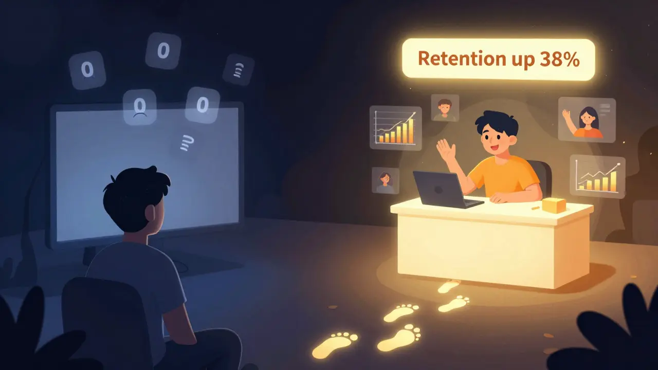 Comparaison visuelle entre un live sans données et un live amélioré grâce aux analytics.