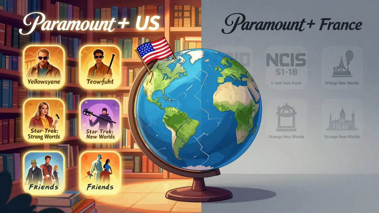 Paramount+ : différences entre la bibliothèque américaine et les bibliothèques internationales