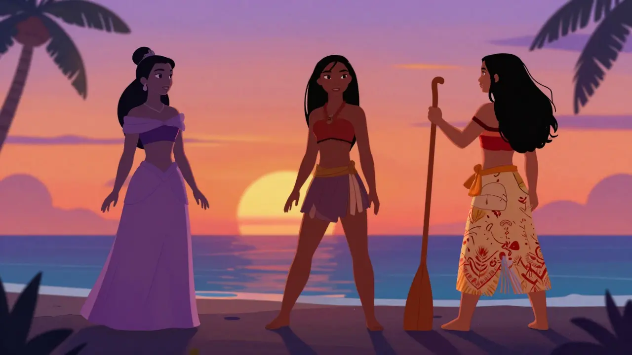 Évolution des héroïnes Disney, d'une princesse classique à une navigatrice courageuse.