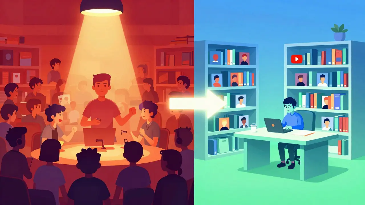 Comparaison illustrée entre la foule de Twitch et la découverte YouTube