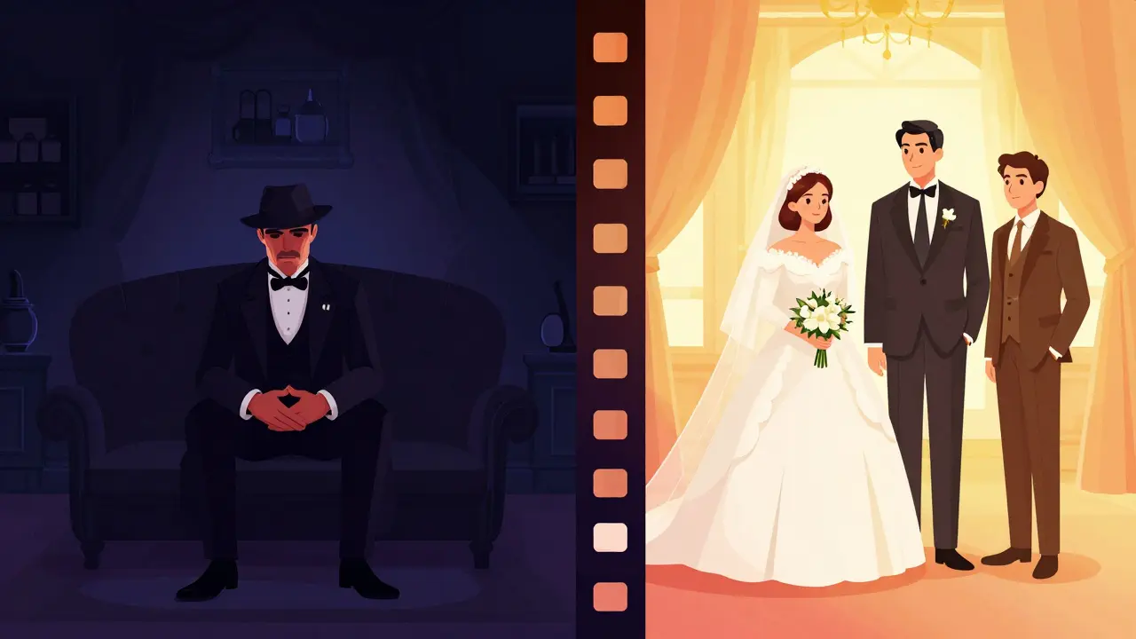 Contraste entre ombre et lumière illustrant la sémiotique visuelle