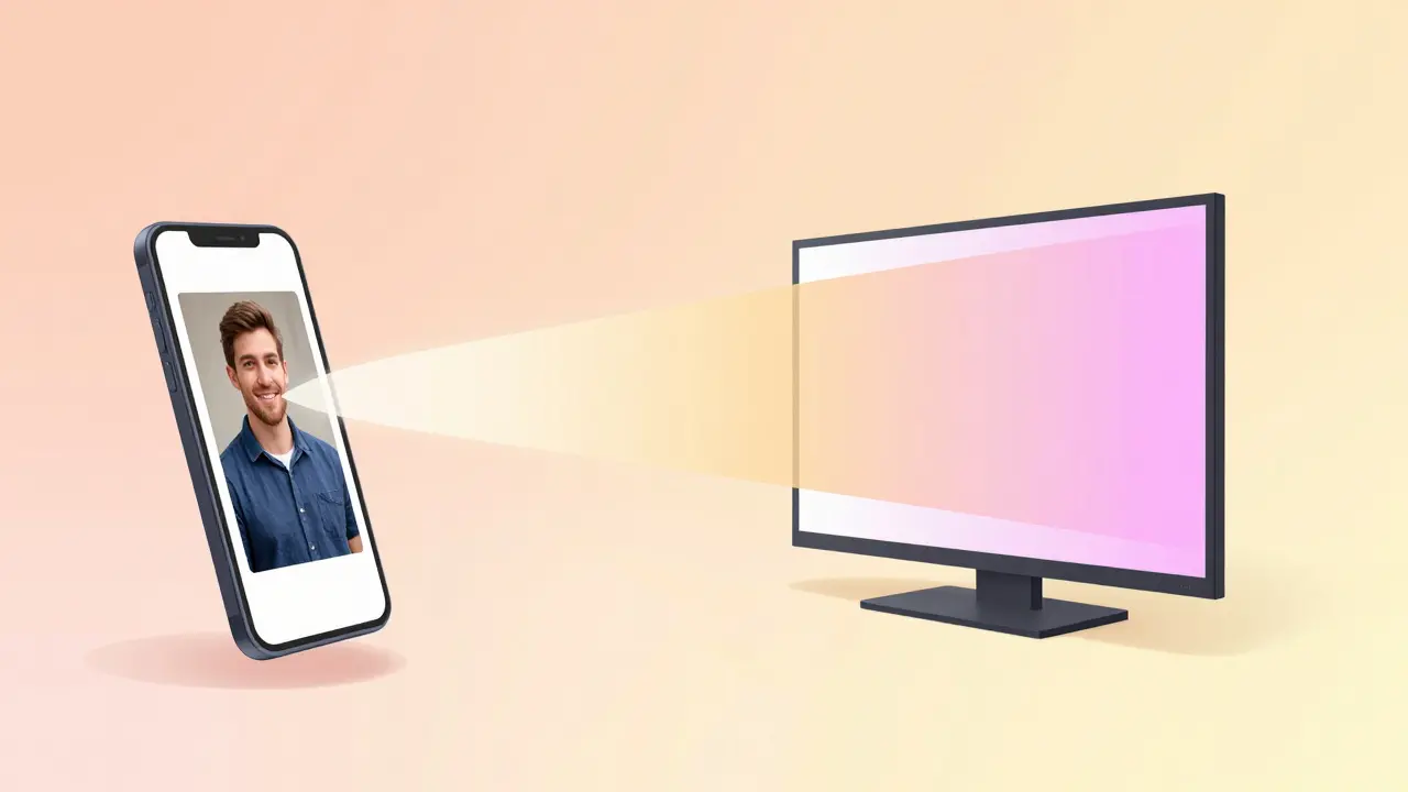 Projection sans fil d'un smartphone vers une télévision
