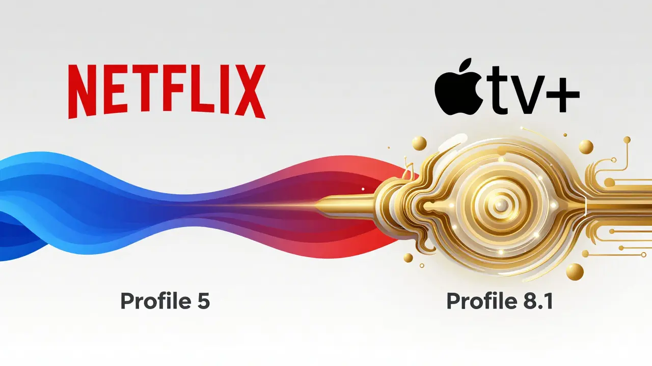 Comparaison visuelle des profils de streaming Netflix et Apple TV+