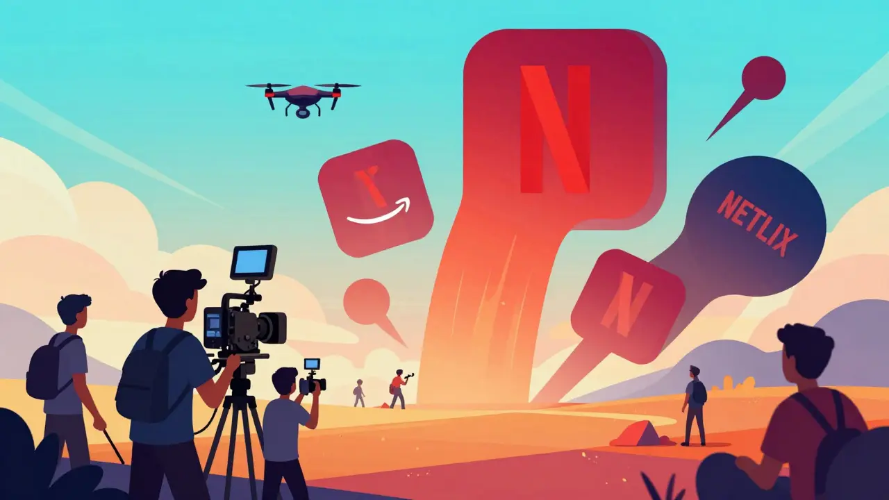 Équipe de tournage documentaire sous influence des plateformes