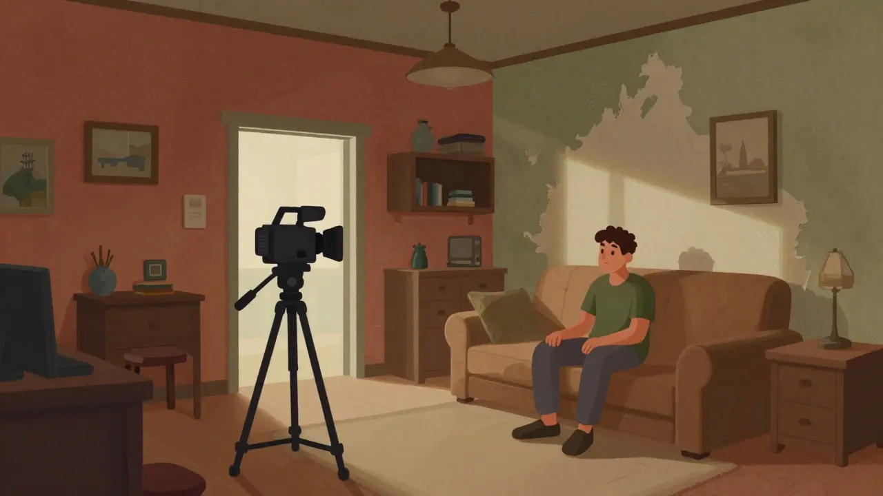 Intérieur authentique et texturé servant de décor pour un tournage indépendant