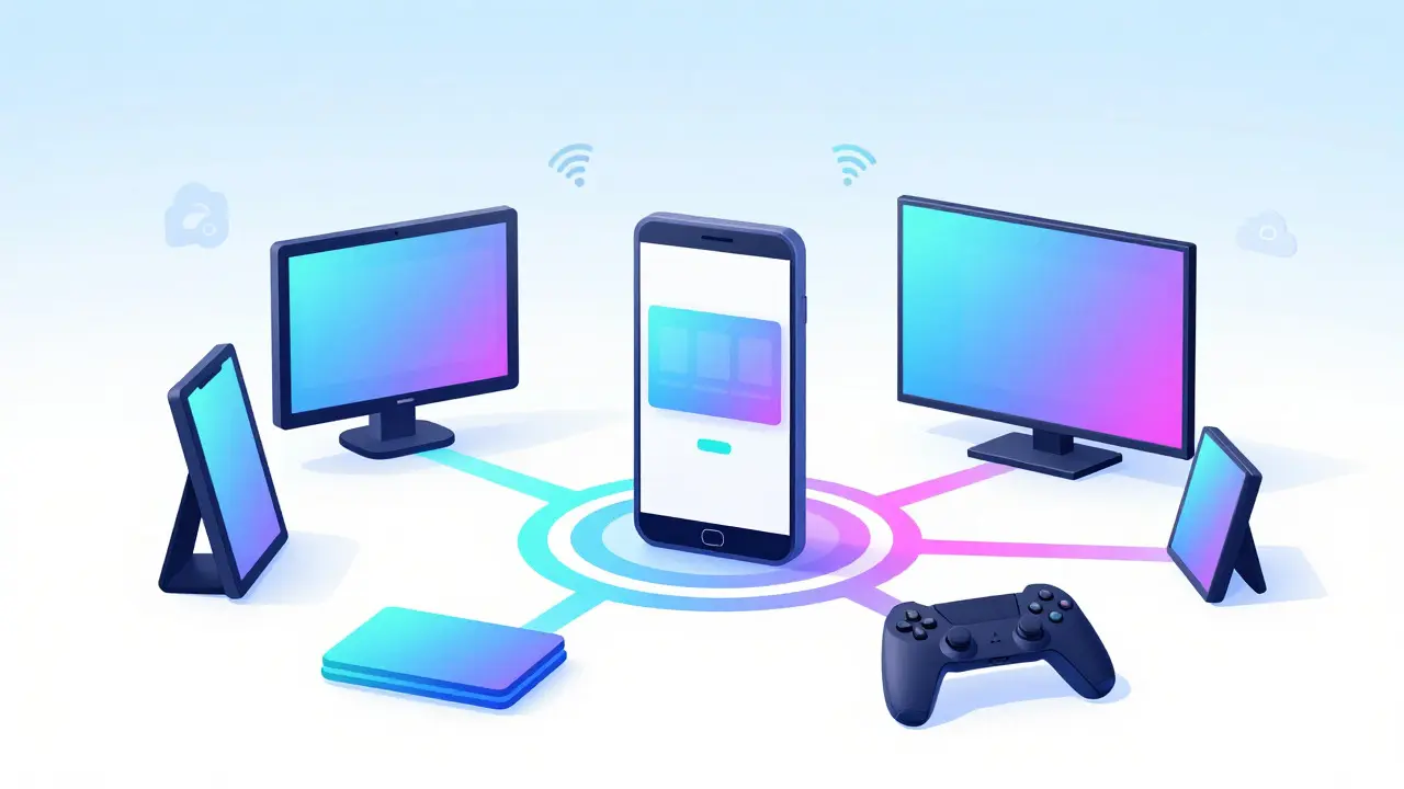Dispositifs connectés montrant l'accès facile au streaming