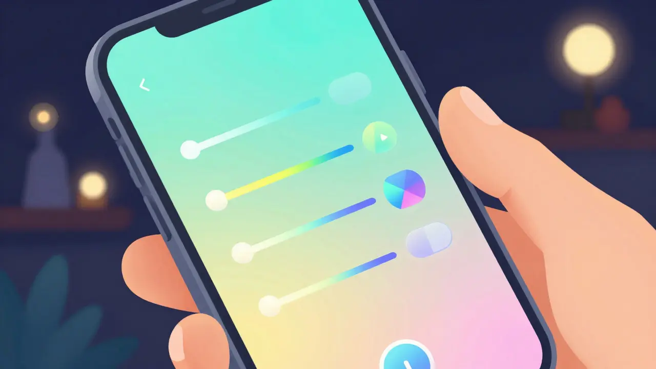 Personnalisation des paramètres d'accessibilité sur mobile