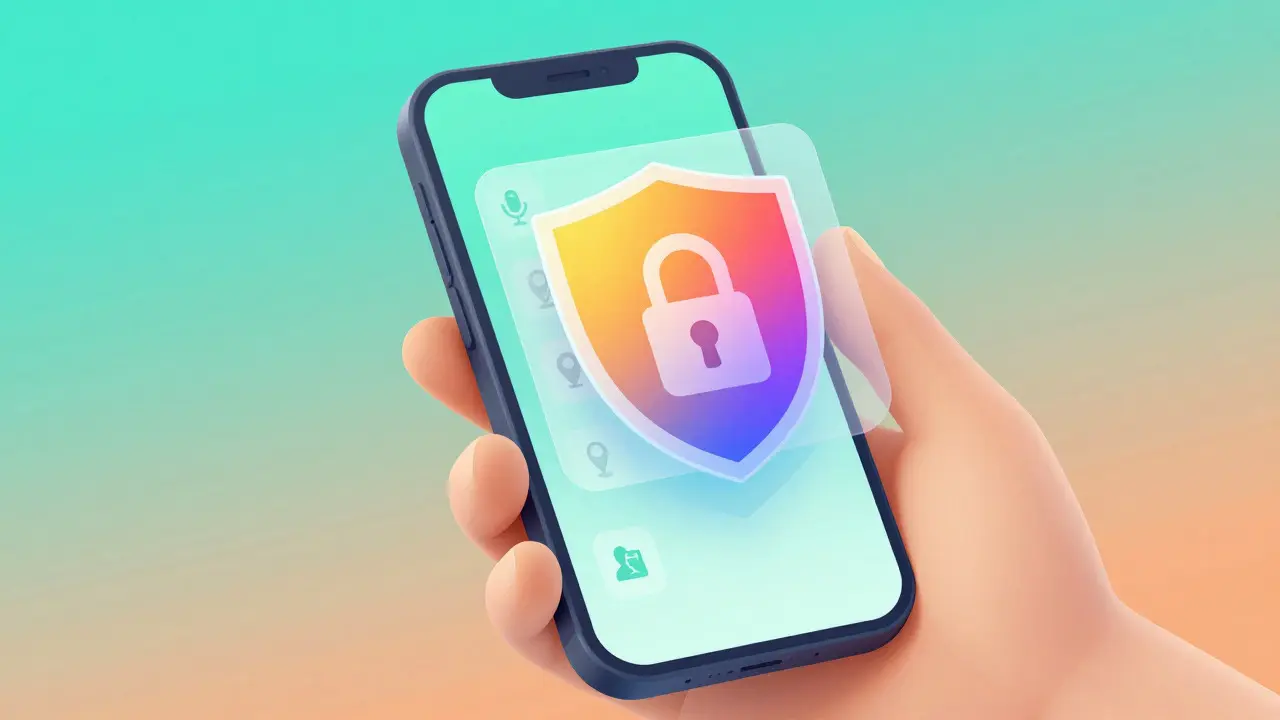 Téléphone portable protégé par des boucliers numériques