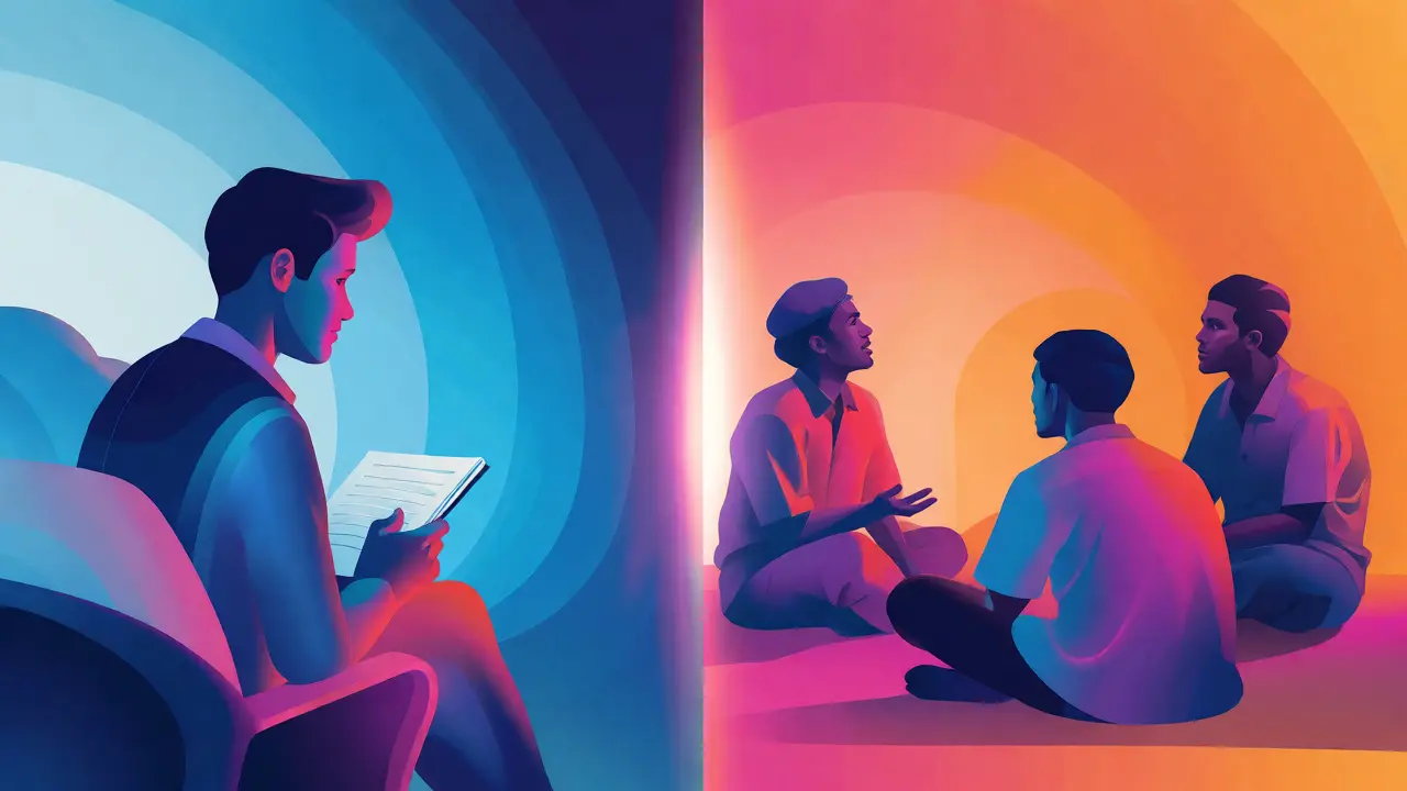 Comparaison visuelle entre observation distante et collaboration participative